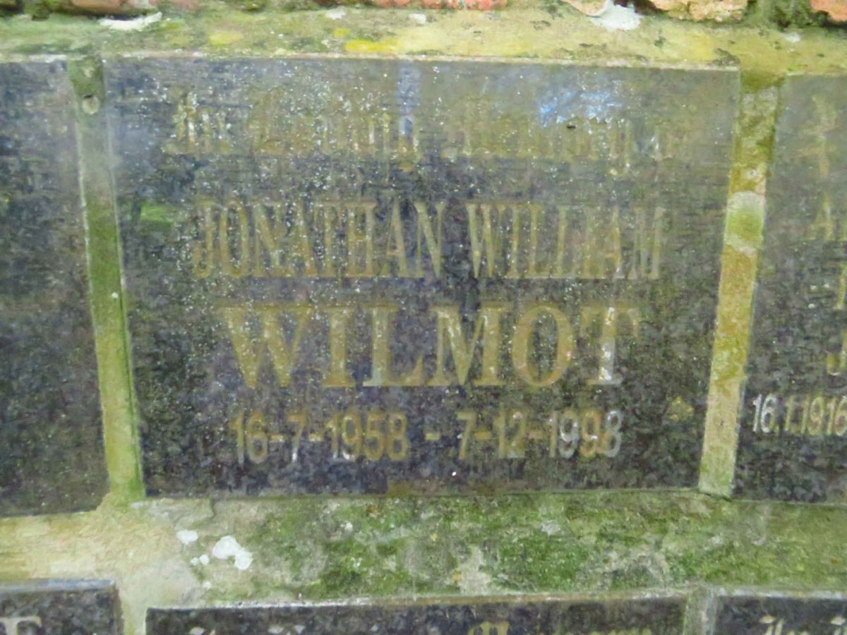 WILMOT Jonathan William 1958-1998
