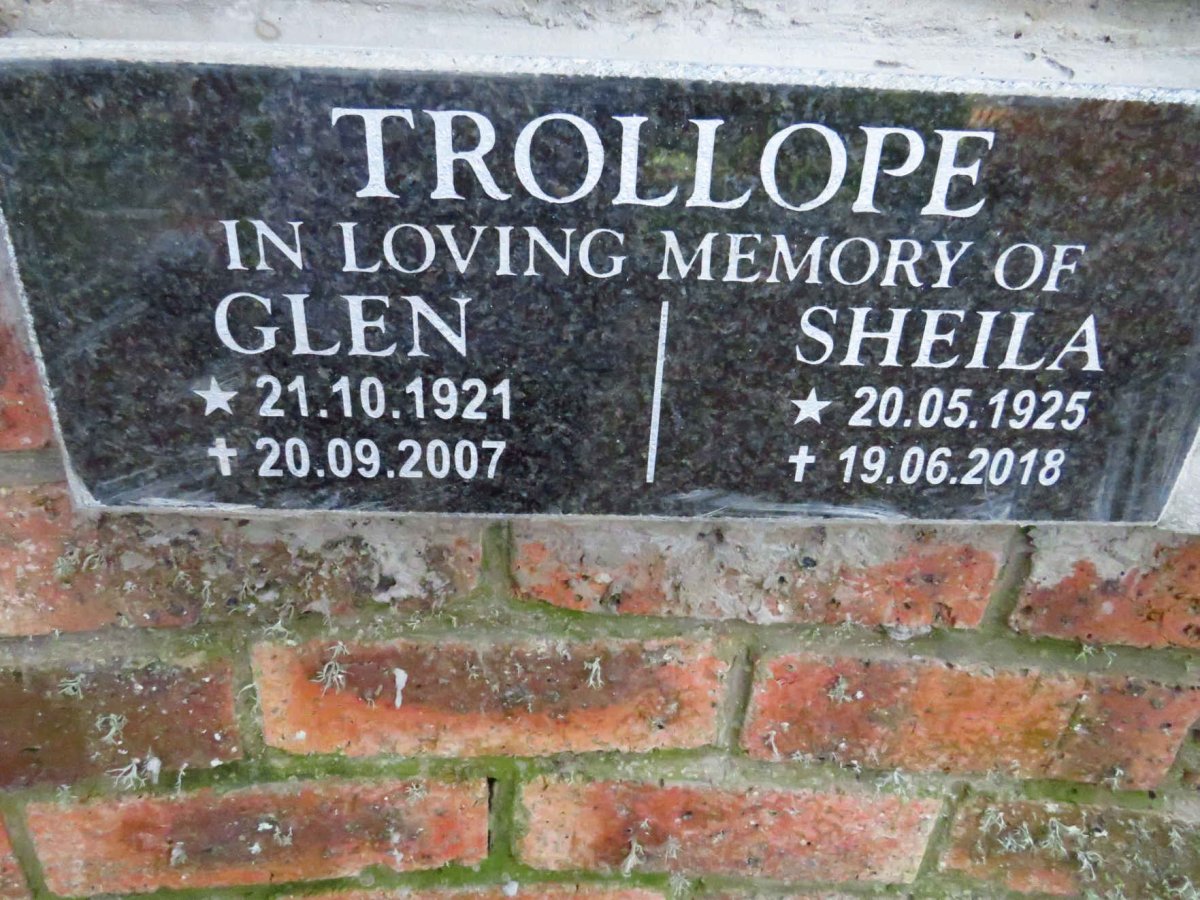 TROLLOPE Glen 1921-2007 &amp; Sheila 1925-2018