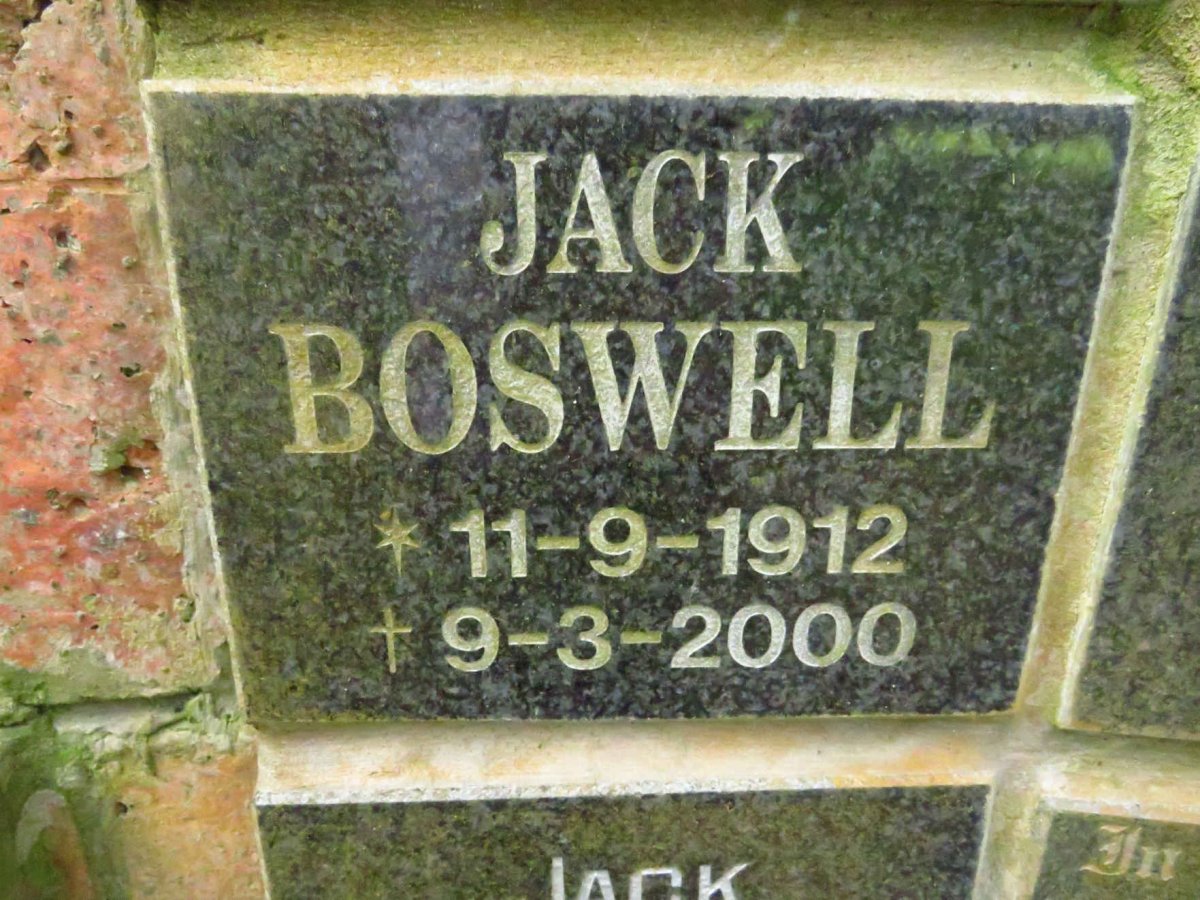 BOSWELL Jack 1912-2000