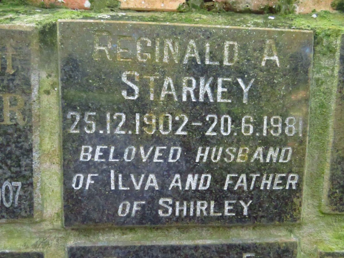 STARKEY Reginald A. 1902-1981