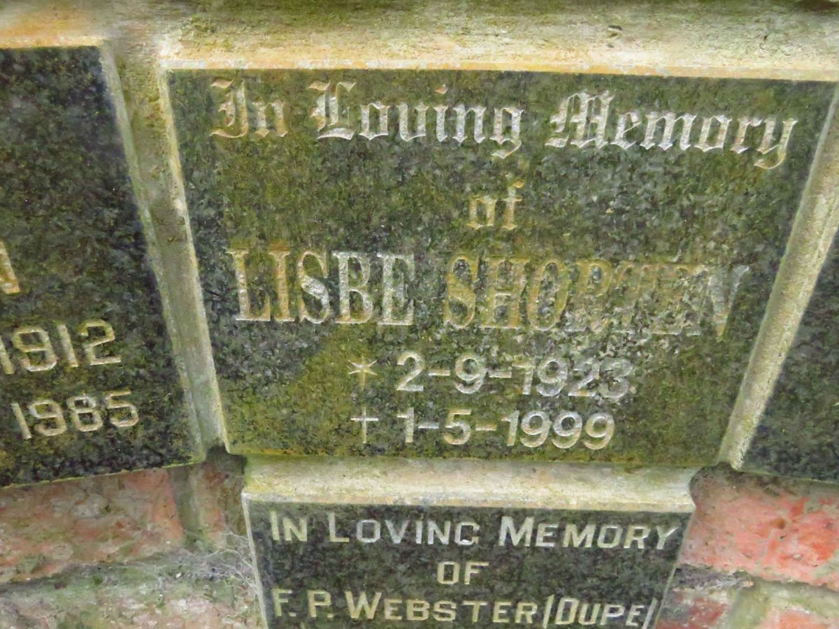 SHORTEN Lisbe 1923-1999