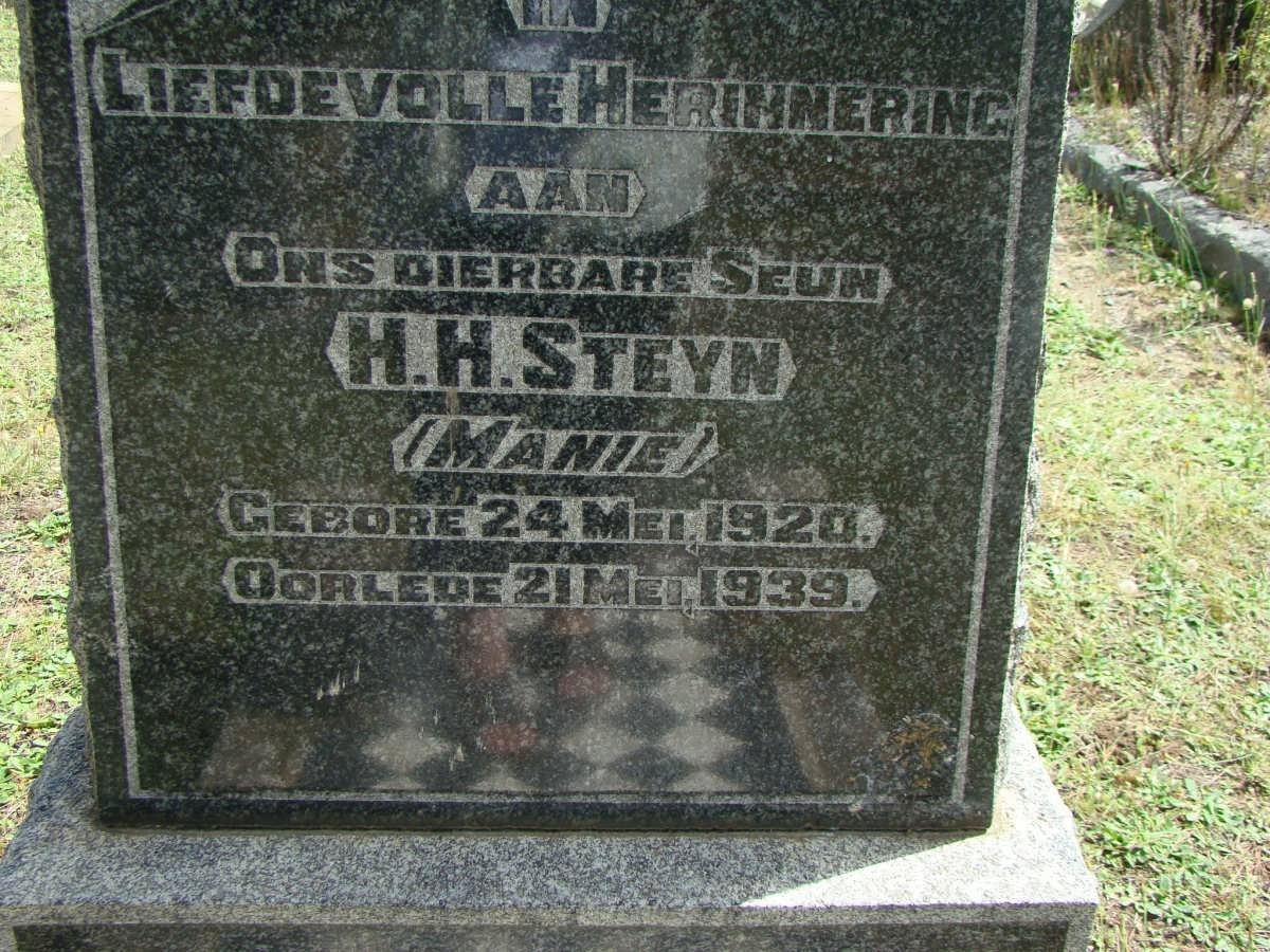 STEYN H.H. 1920-1939