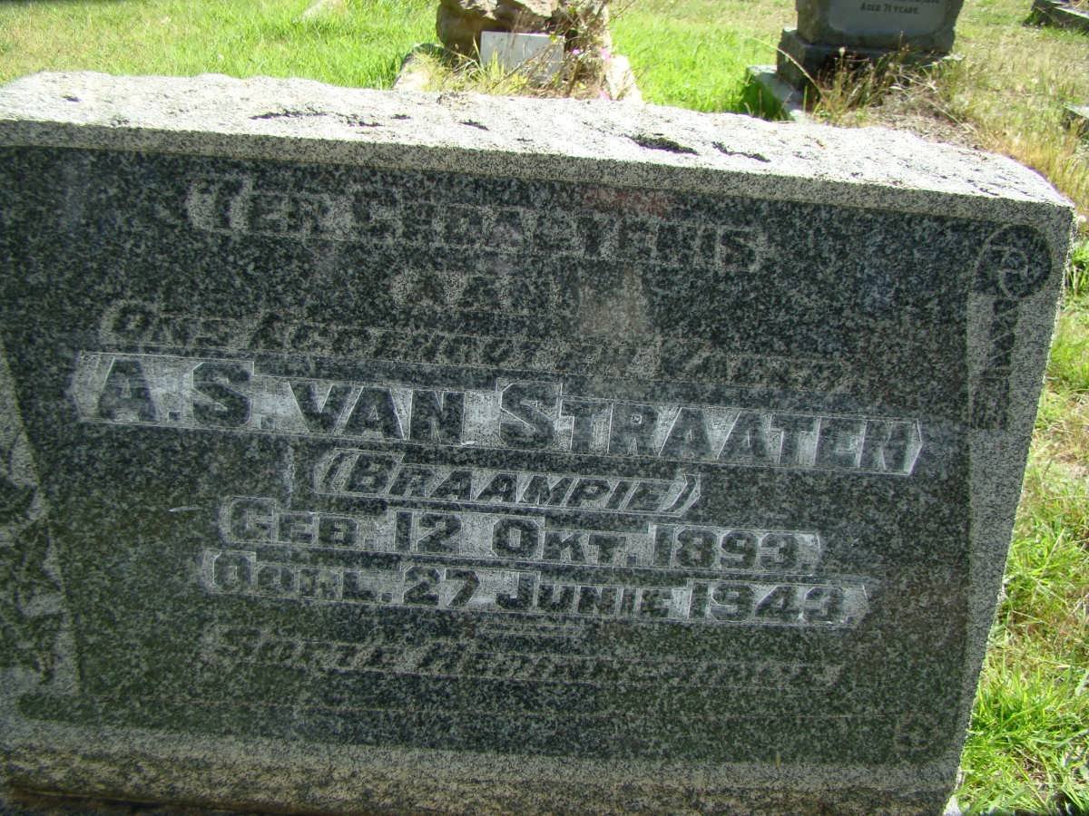 STRAATEN A.S., van 1893-1943