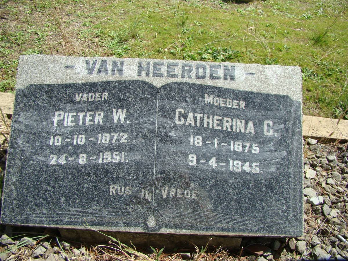 HEERDEN Pieter W., van 1872-1951 &amp; Catherina G. 1875-1945