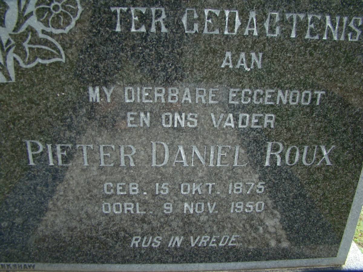 ROUX Pieter Daniel 1875-1950