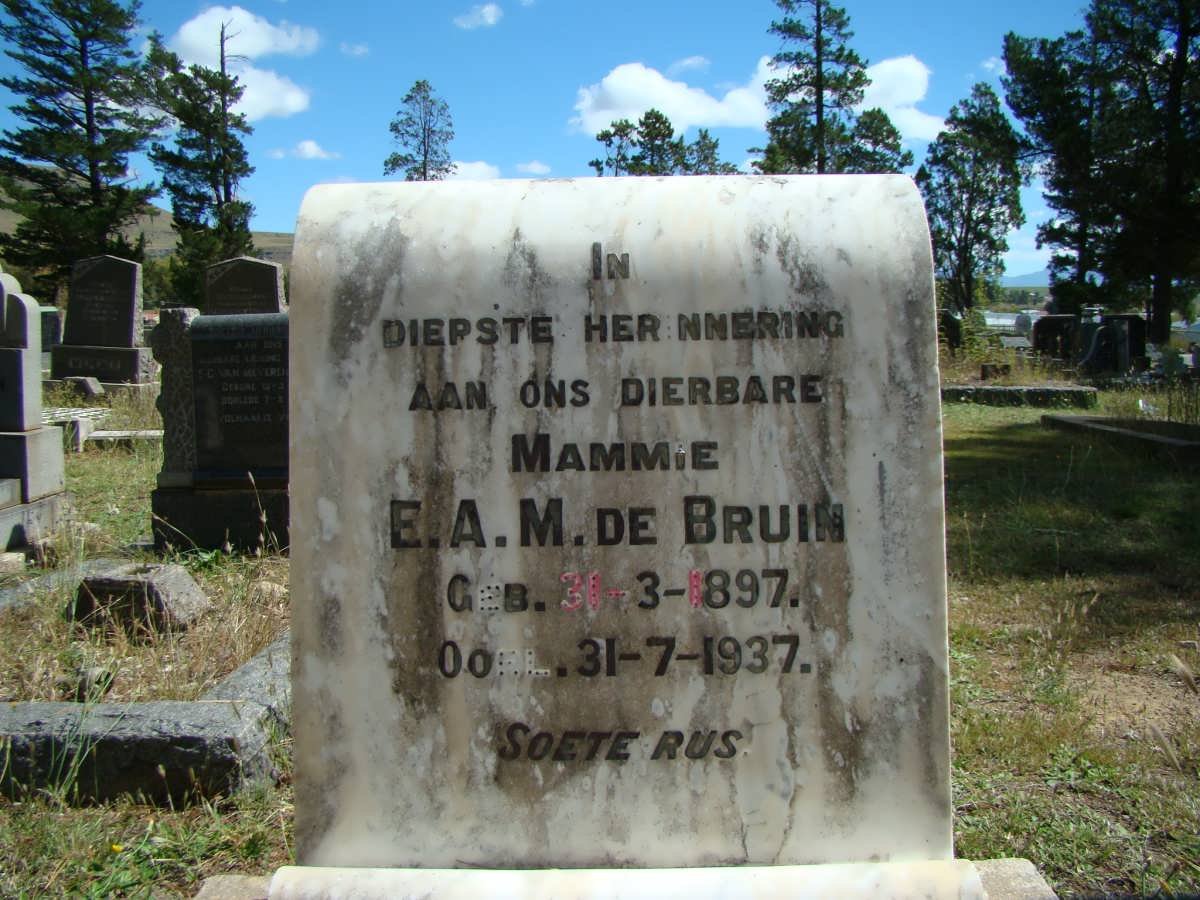 BRUIN E.A.M., de 1897-1937