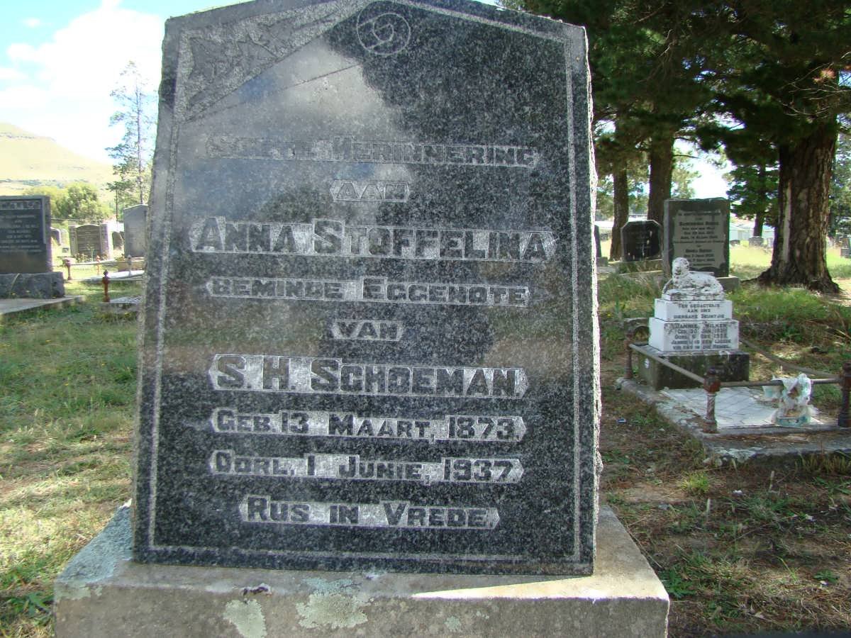 SCHOEMAN Anna Stoffelina 1873-1937