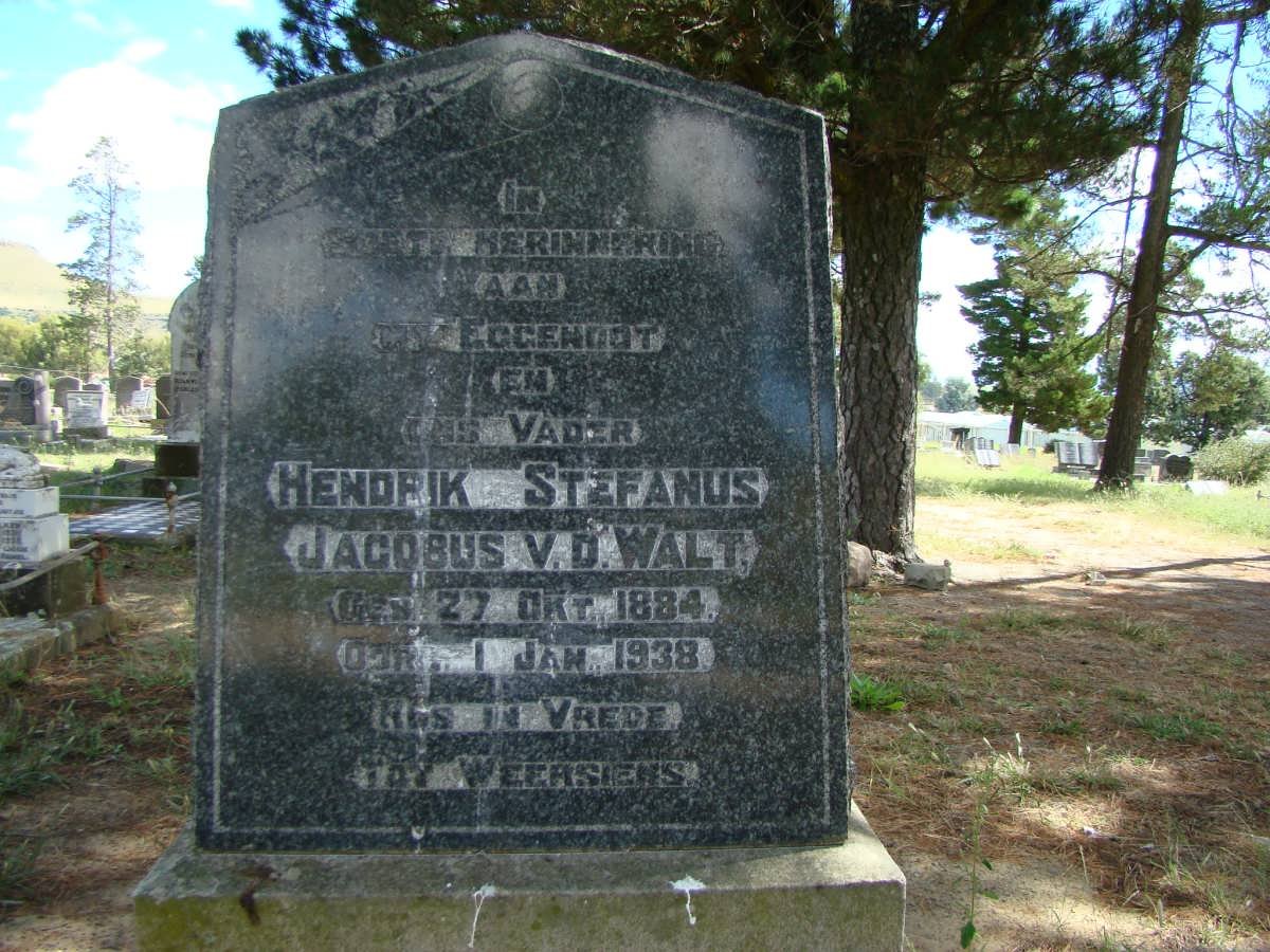 WALT Hendrik Stefanus Jacobus, v.d. 1884-1938