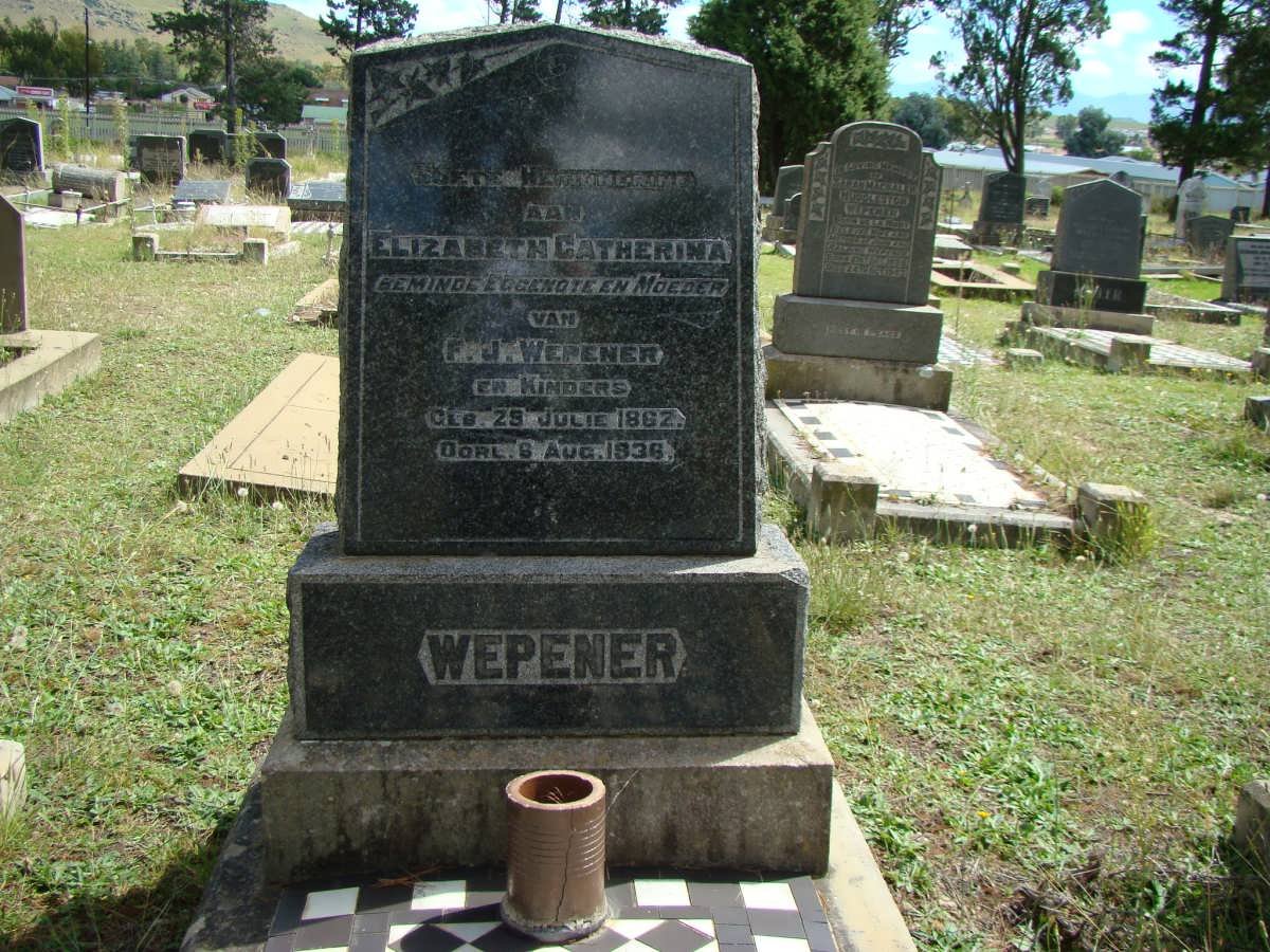 WEPENER Elizabeth Catherina 1862-1936