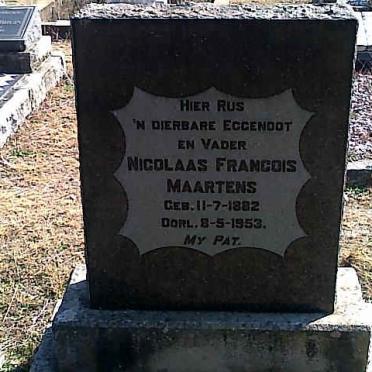 MAARTENS Nicolaas Francois 1882-1953