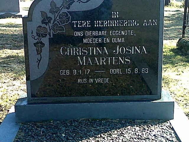 MAARTENS Christina Josina 1917-1983