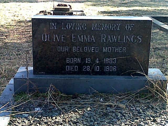 RAWLINGS Olive Emma 1883-1906
