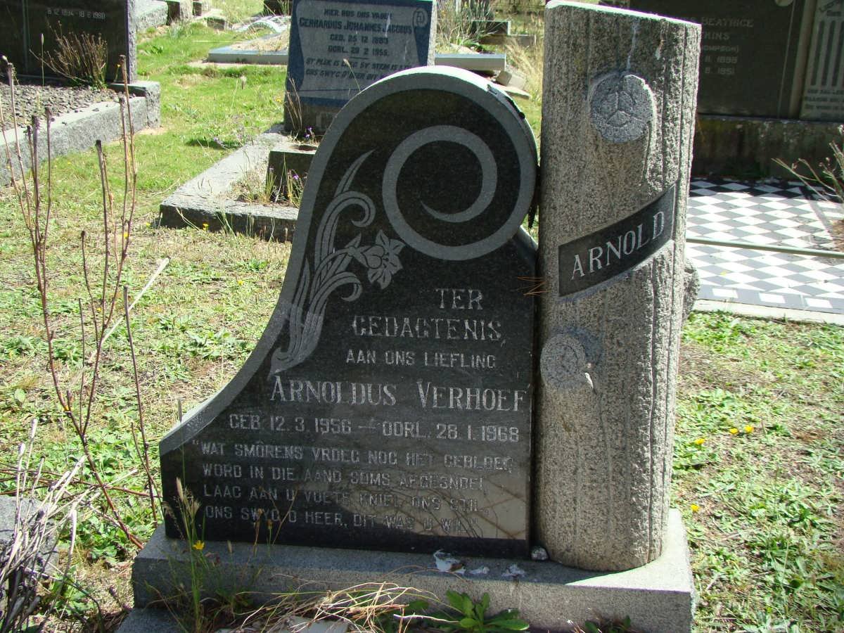 VERHOEF Arnoldus 1956-1968