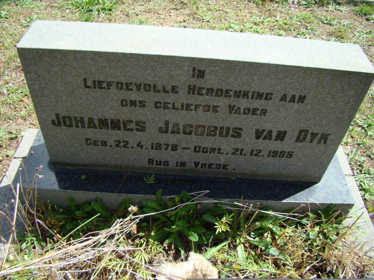 DYK Johannes Jacobus, van 1878-1965