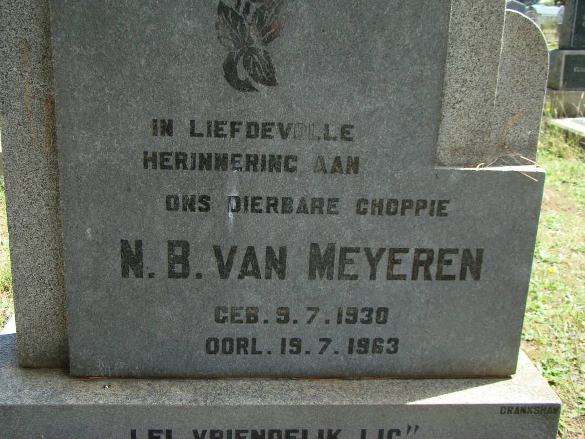 MEYEREN N.B., van 1930-1963
