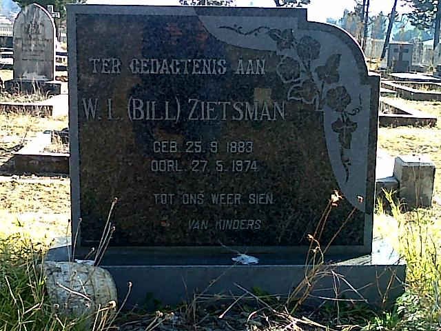 ZIETSMAN W.L. 1883-1974
