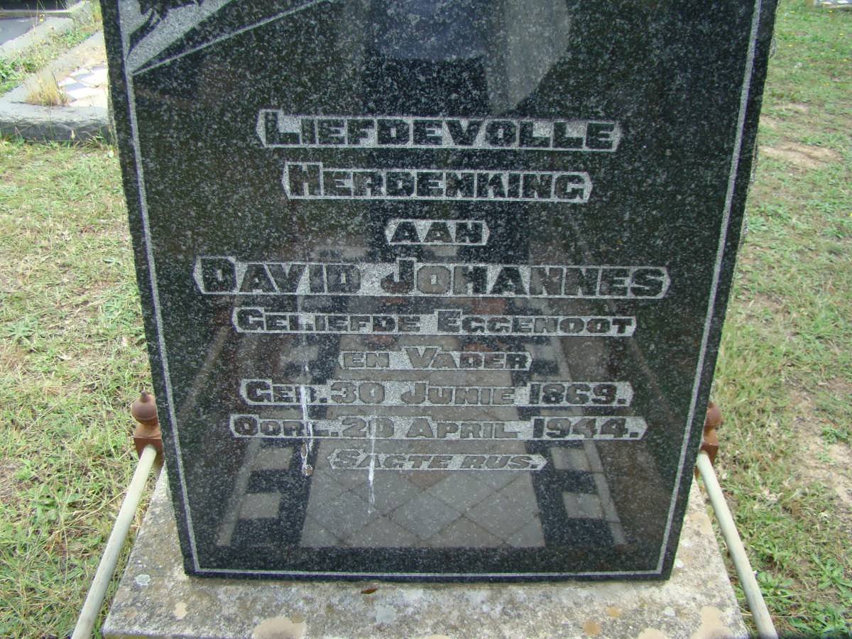 WET David Johannes, de 1869-1944