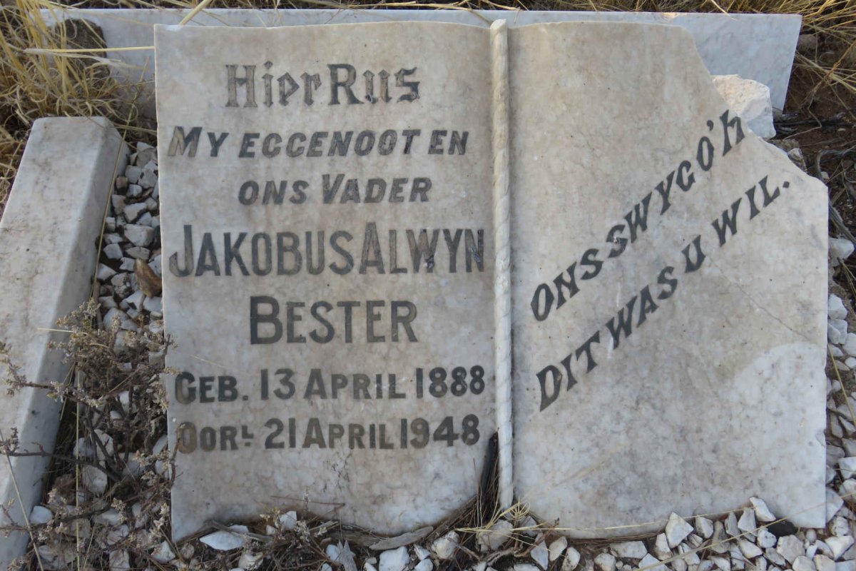 BESTER Jakobus Alwyn 1888-1948