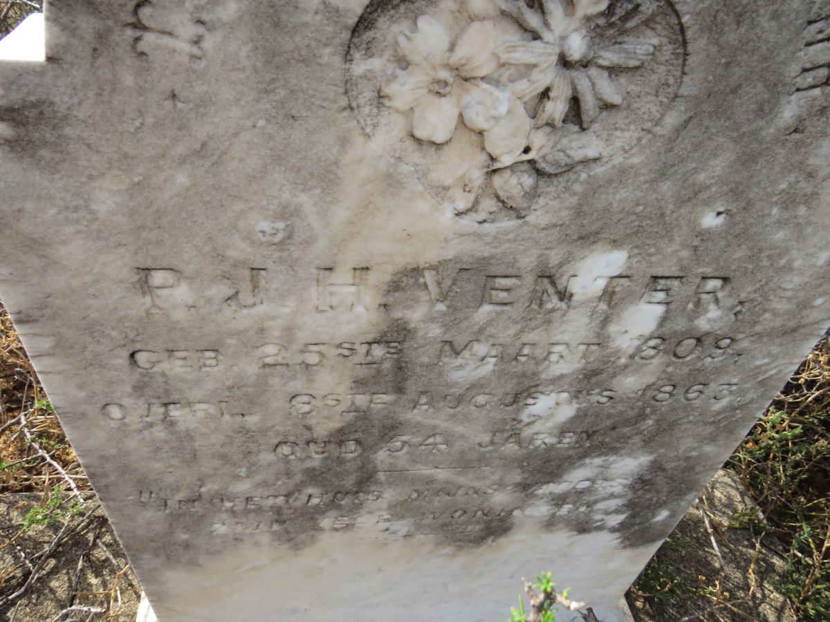 VENTER P.J.H. 1809-1863