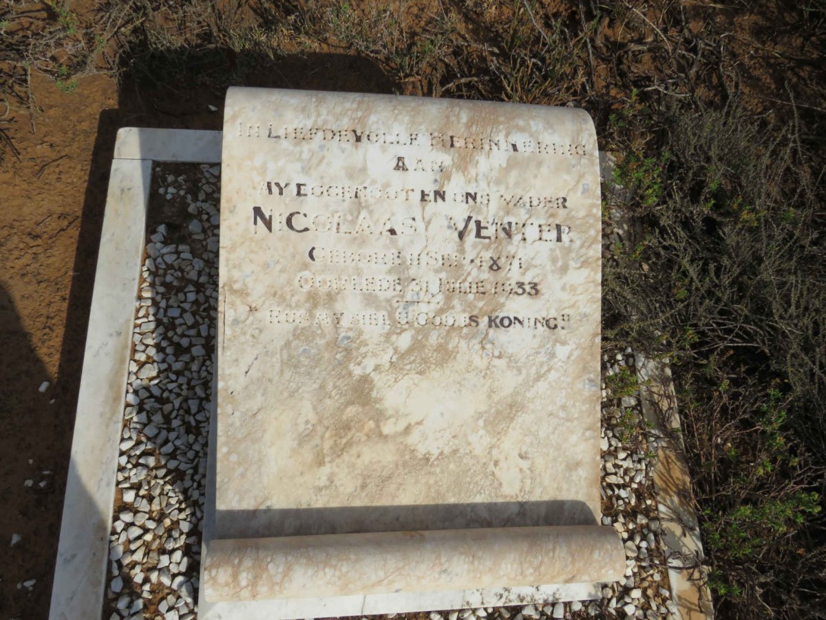 VENTER Nicolaas 1871-1933