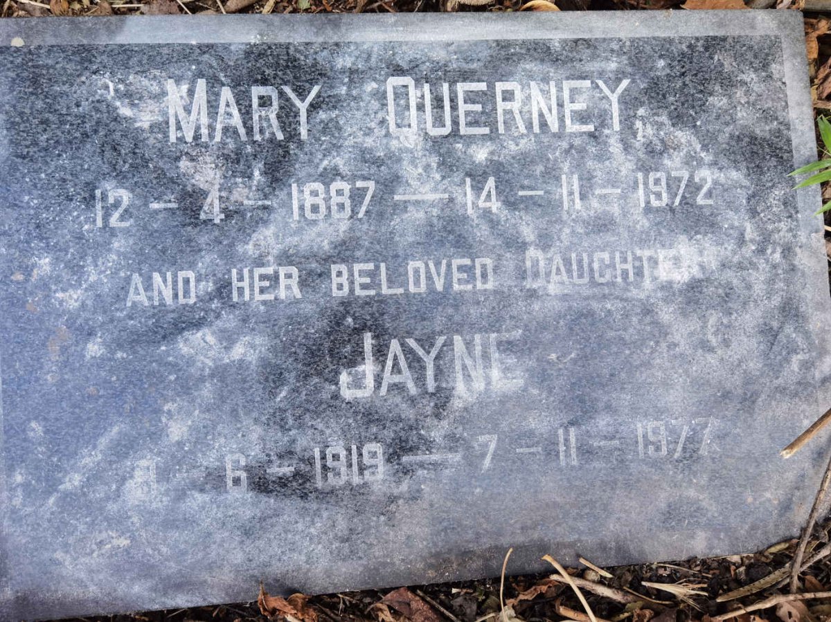 QUERNEY Mary 1887-1972 :: QUERNEY Jayne 1919-1977