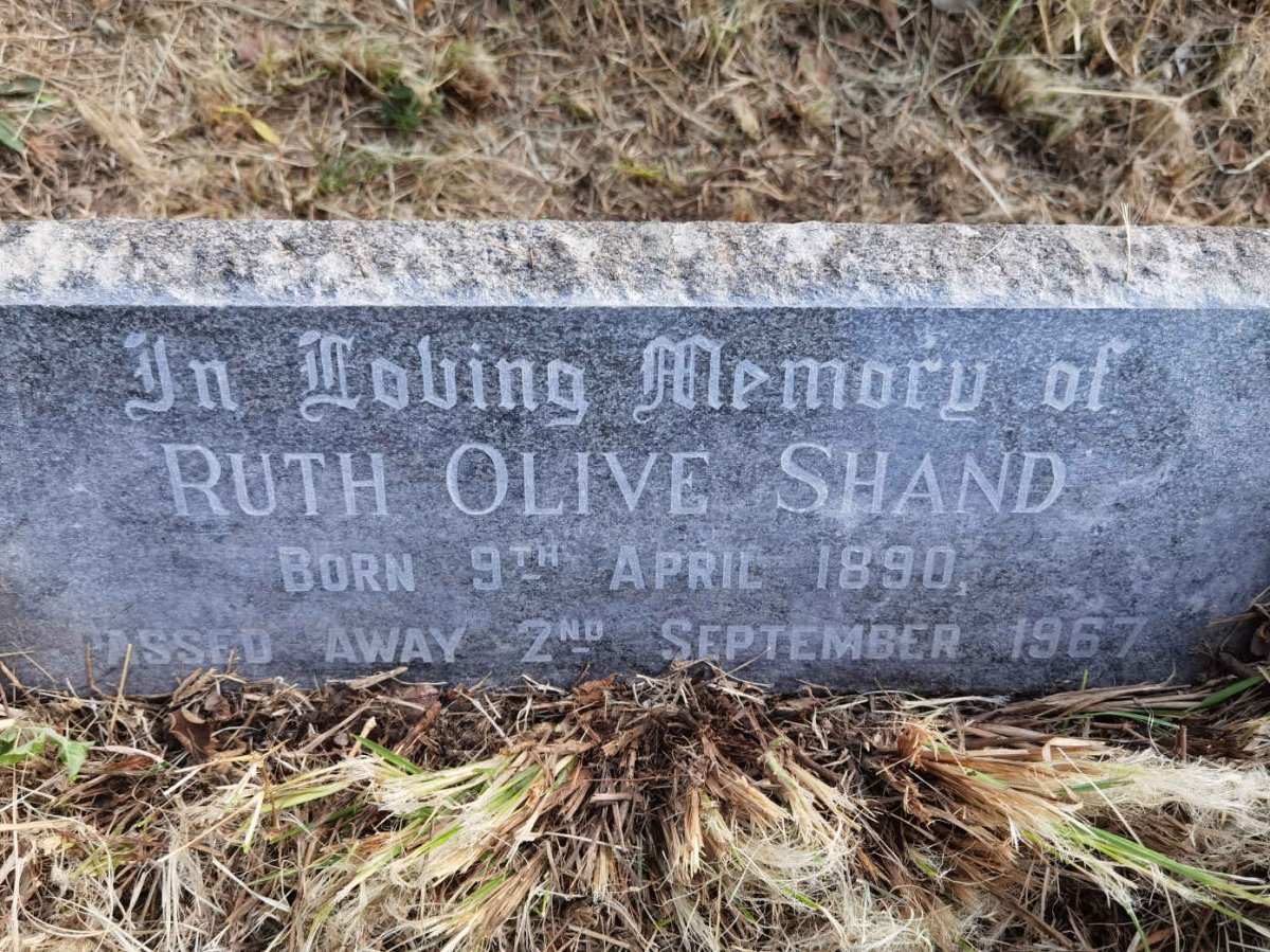 SHAND Ruth Olive 1890-1967
