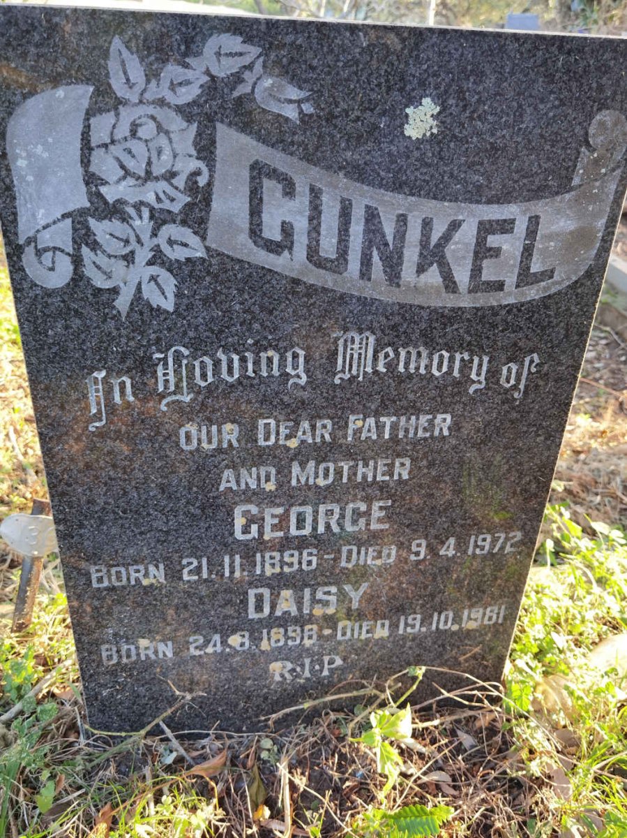 GUNKEL George 1896-1972 &amp; Daisy 1898-1981