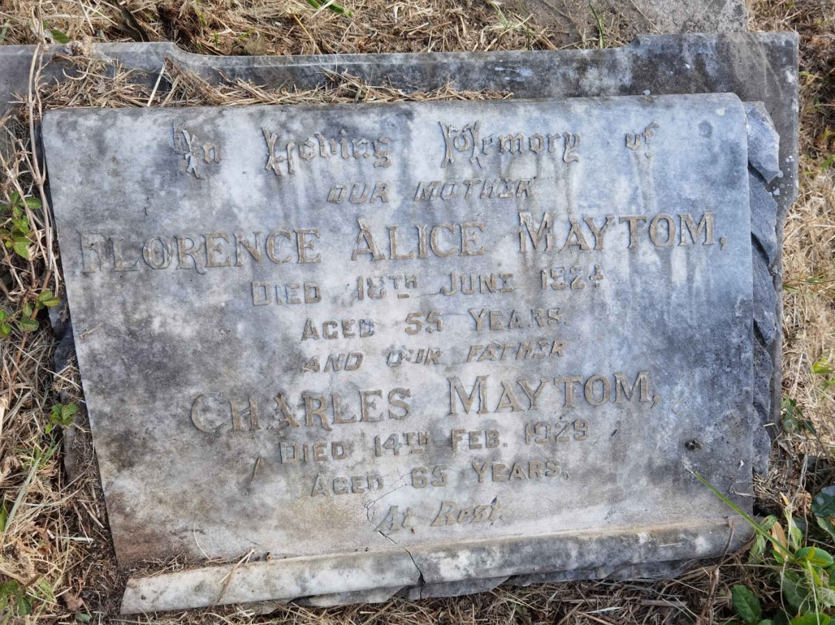 MAYTOM Charles -1929 &amp; Florence Alice -1924