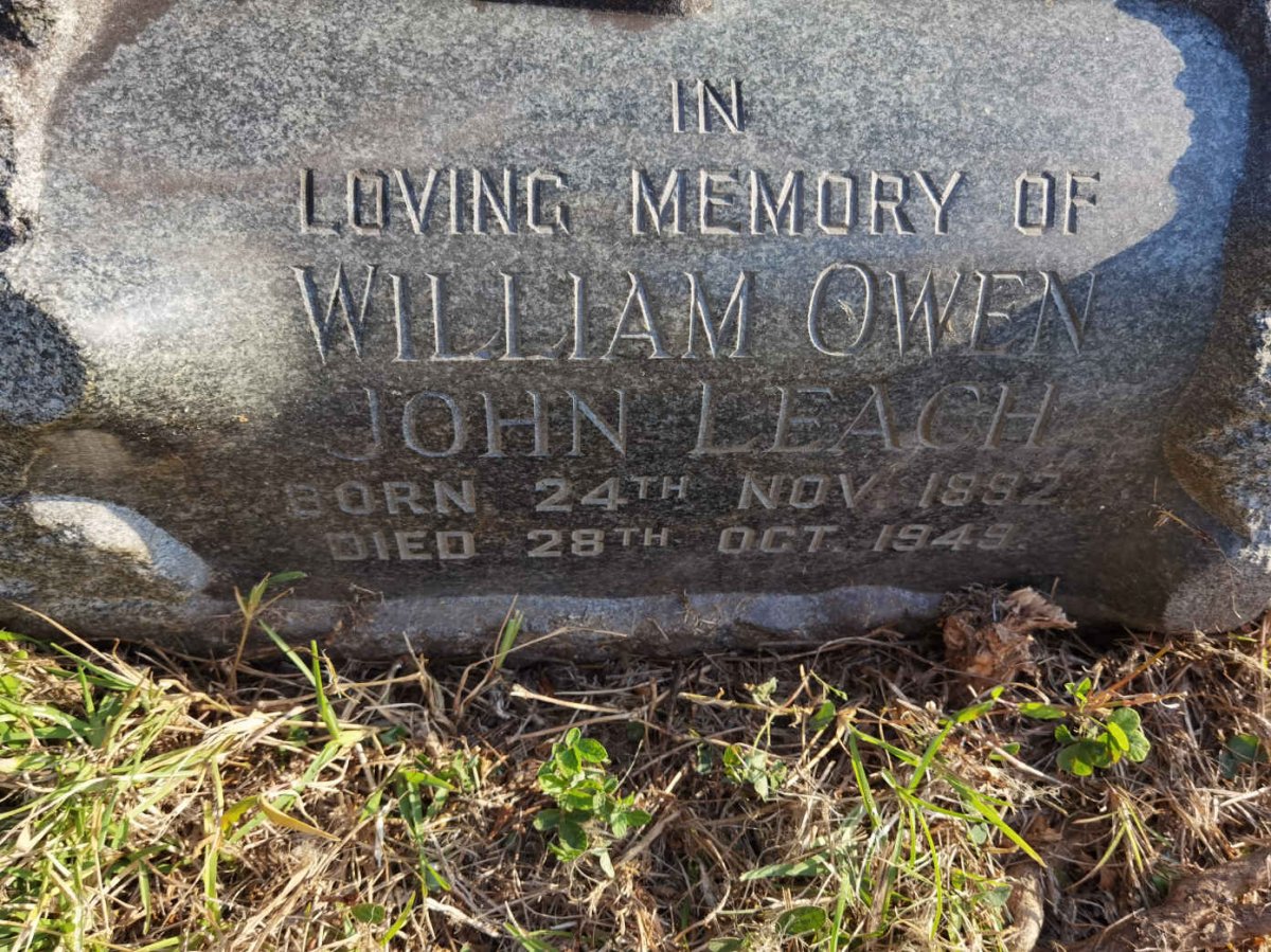 LEACH William Owen John 1892-1949
