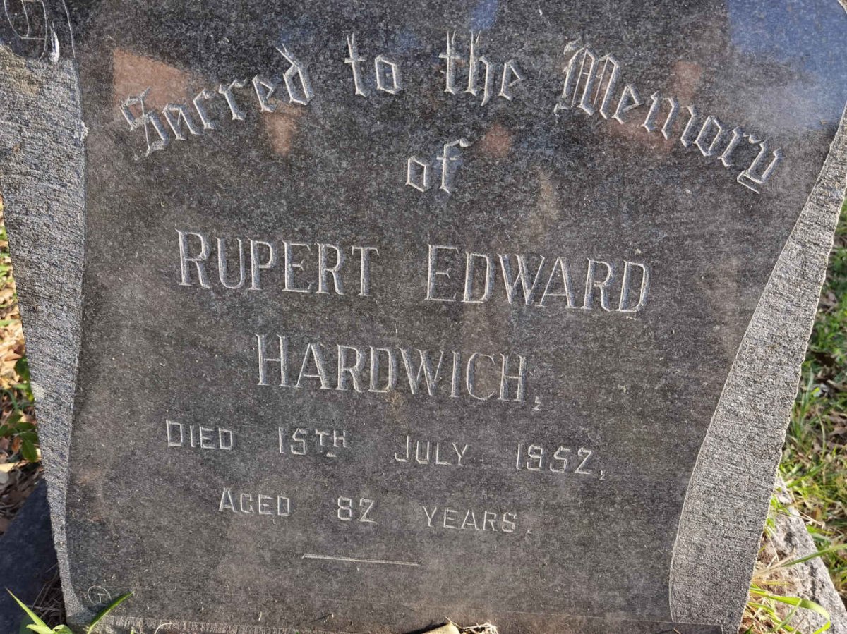 HARDWICH Rupert Edward -1952