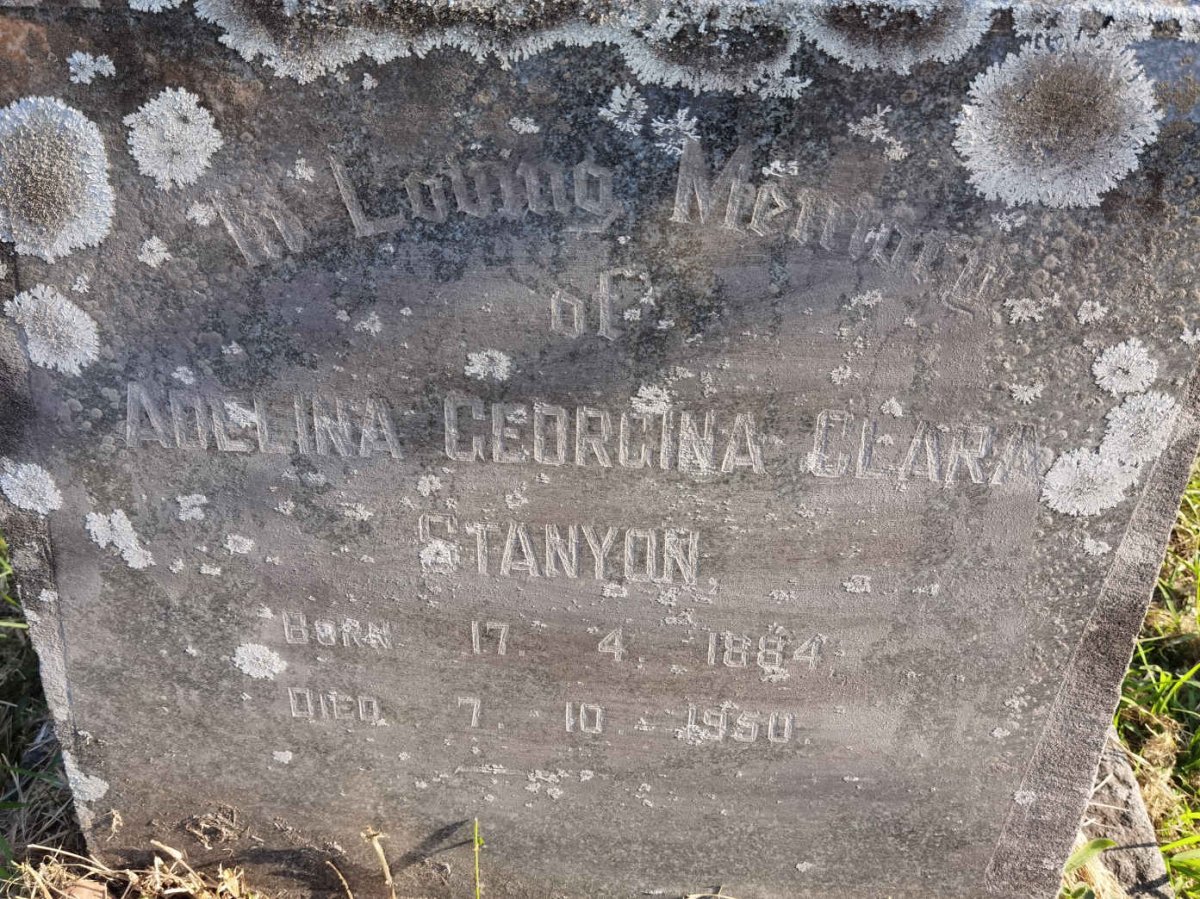STANYON Adelina Georgina Clara 1884-1950