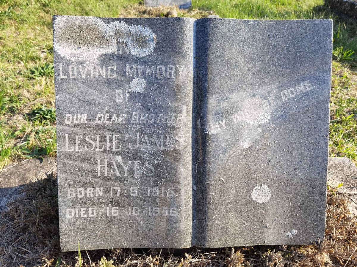 HAYES Leslie James 1915-1956