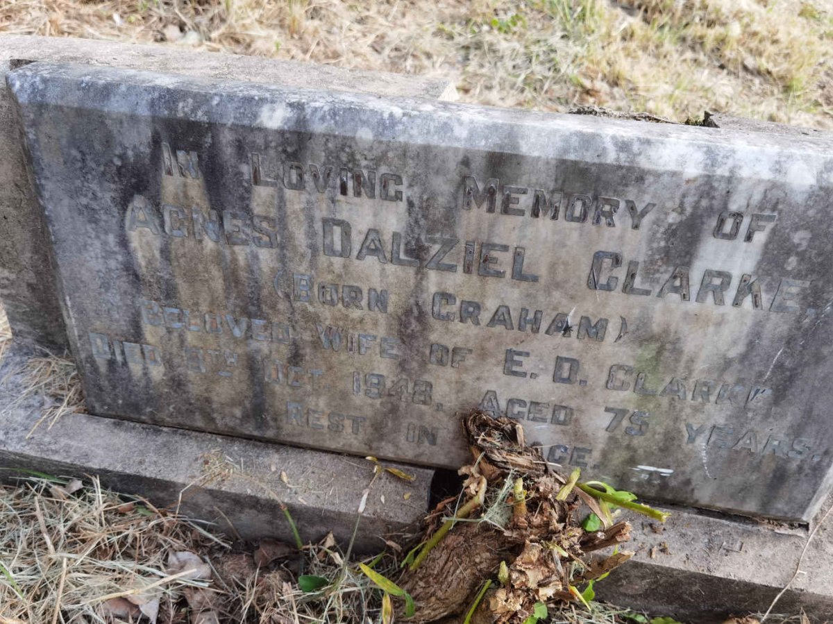 CLARKE Agnes Dalziel nee GRAHAM -1948