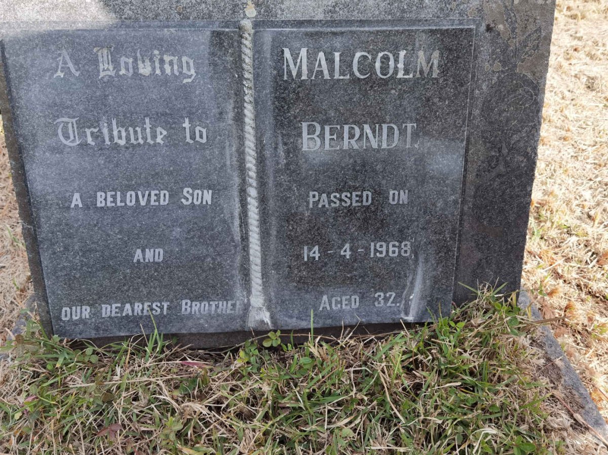 BERNDT Malcolm -1968