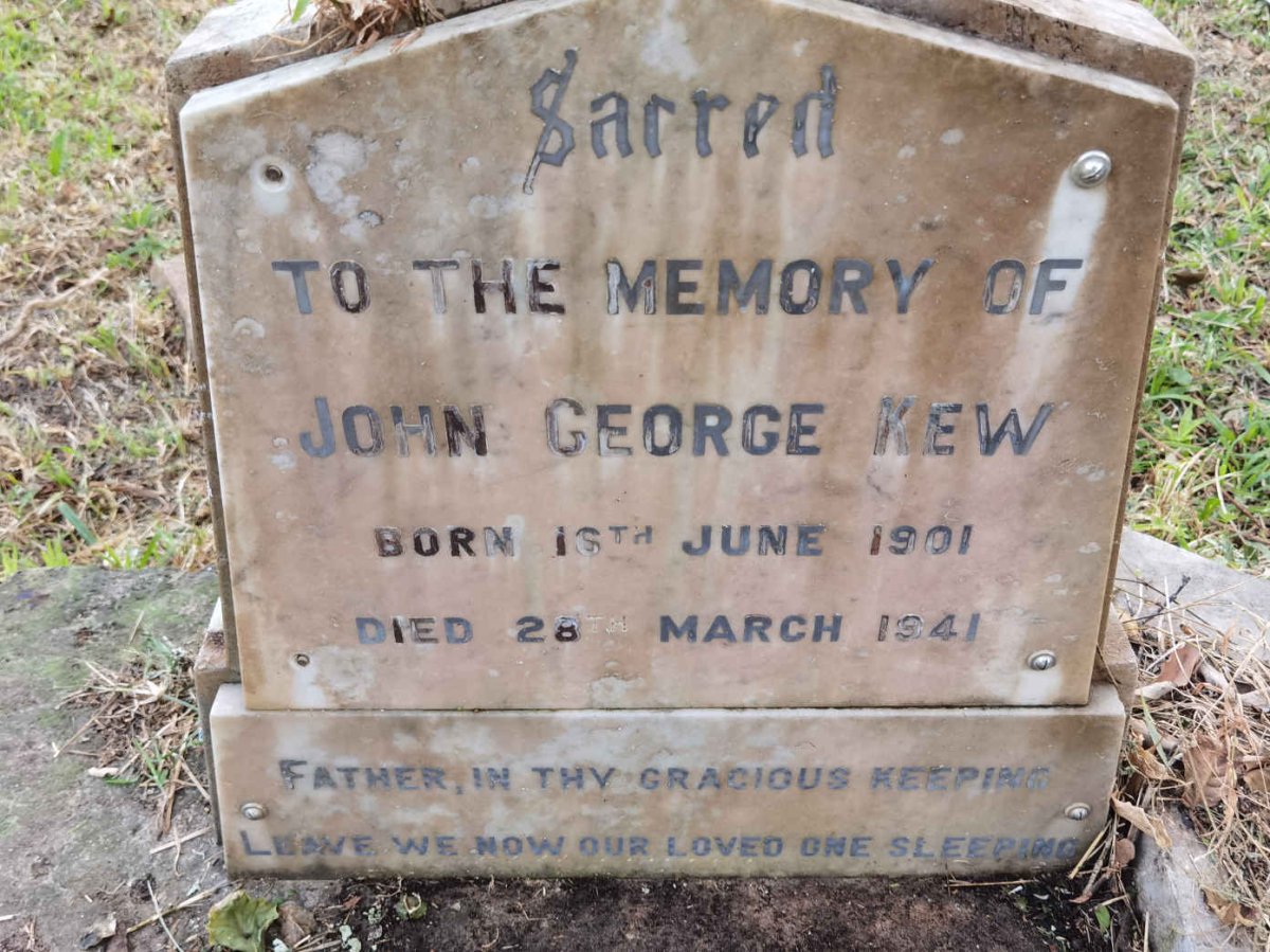 KEW John George 1901-1941