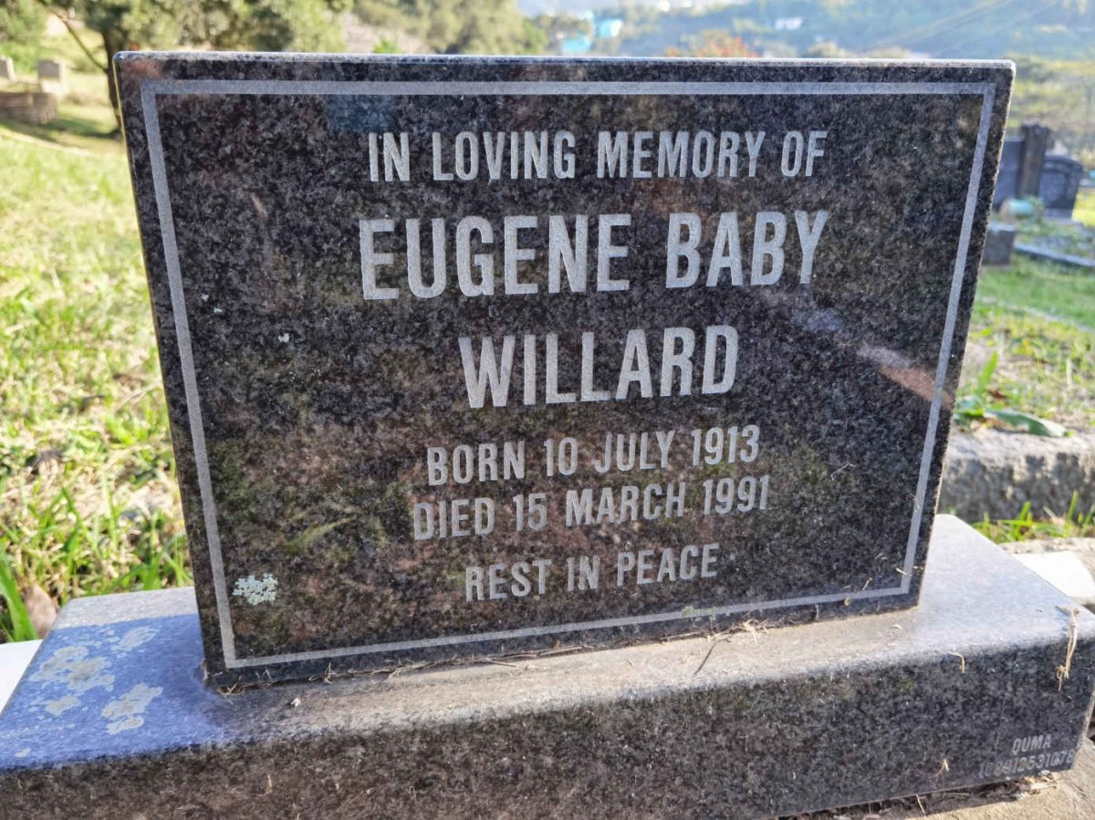 WILLARD Eugene Baby 1913-1991