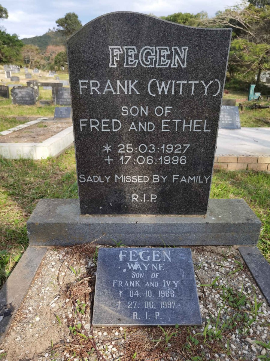 FEGEN Frank 1927-1996 :: FEGEN Wayne 1966-1997