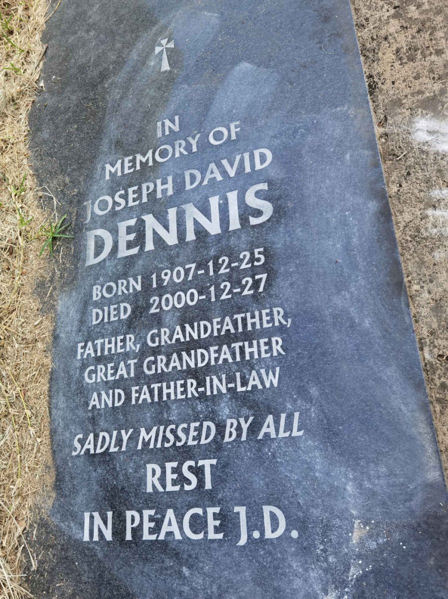 DENNIS Joseph David 1907-2000