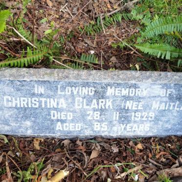 CLARK Christina nee MAITLAND -1929
