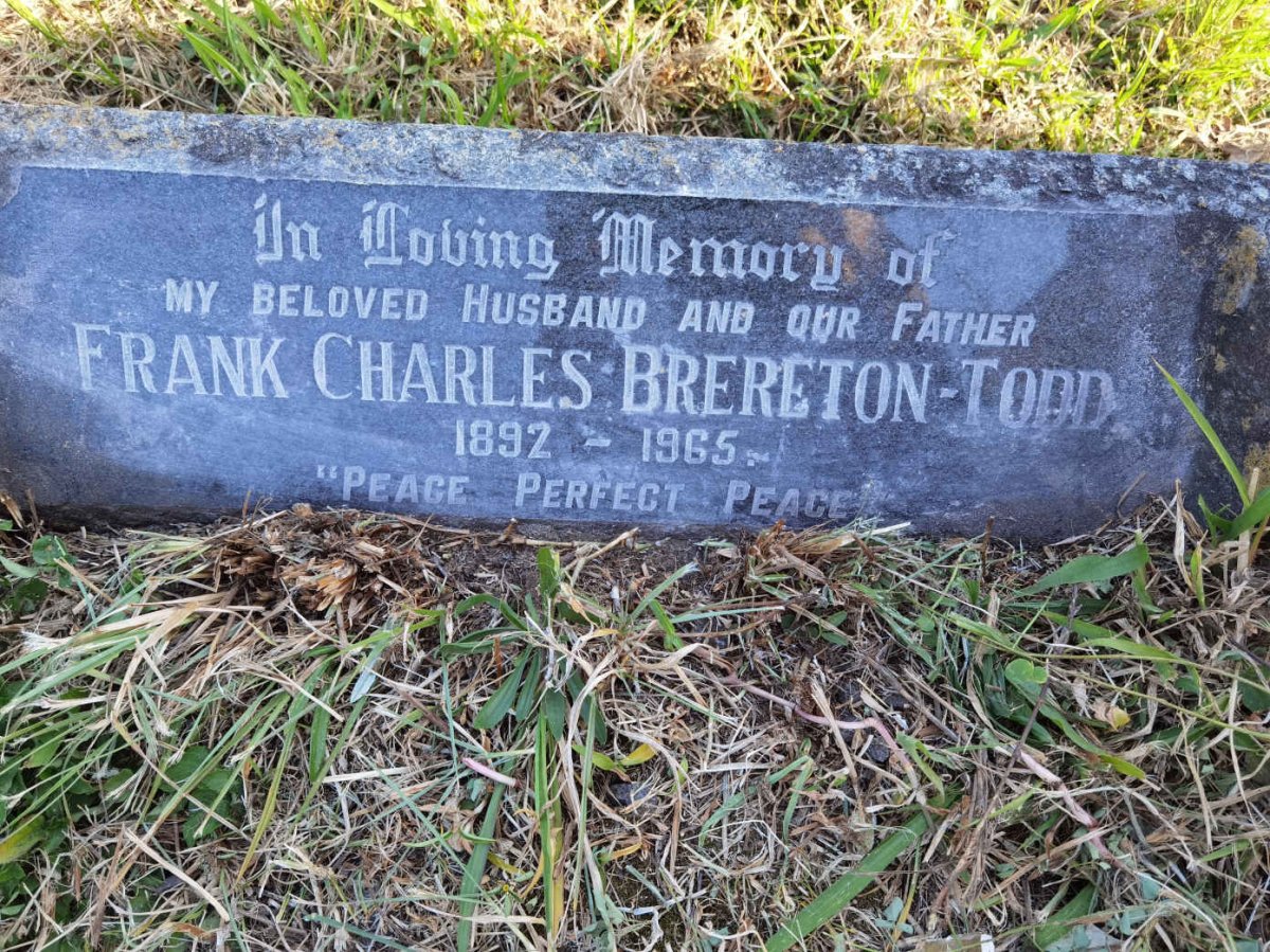 TODD Frank Charles, BRERETON 1892-1965