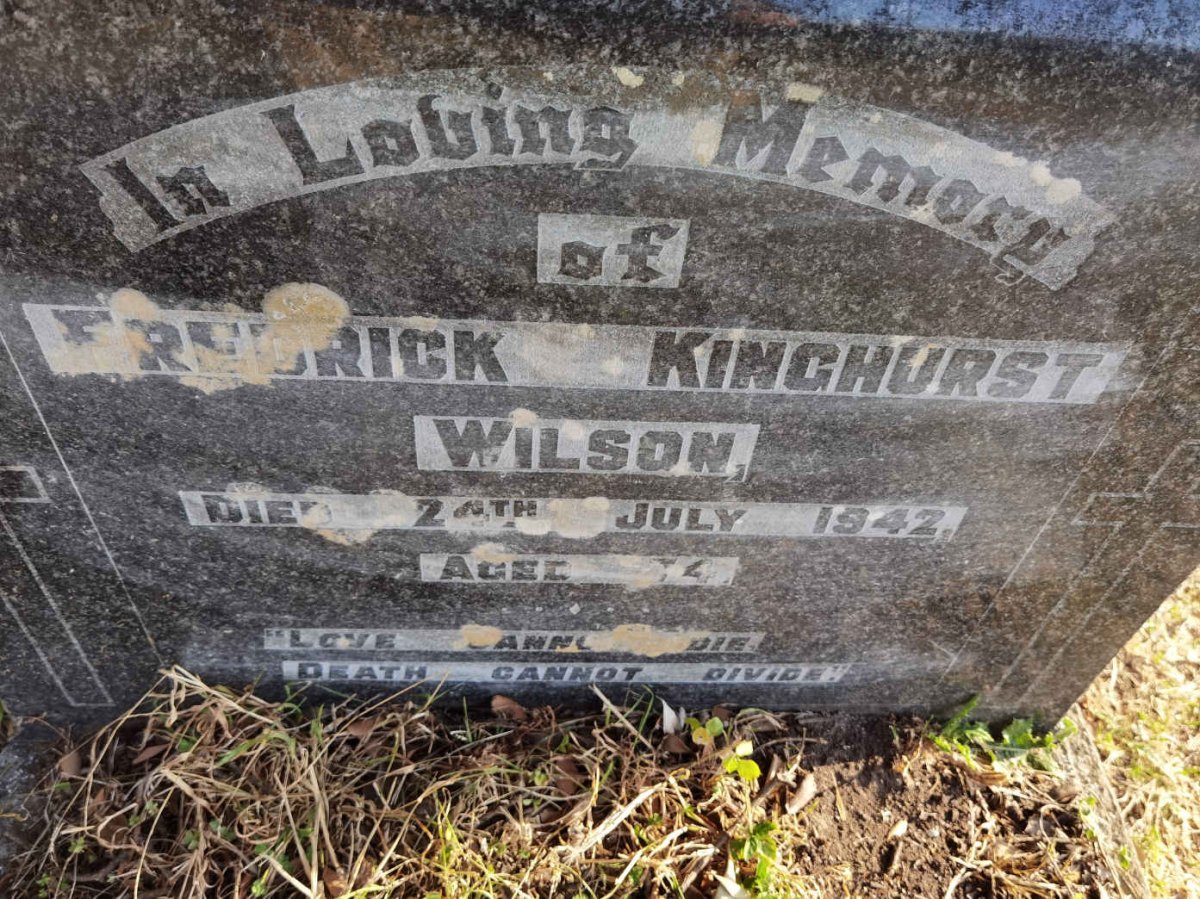 WILSON Fredrick Kinghurst -1942