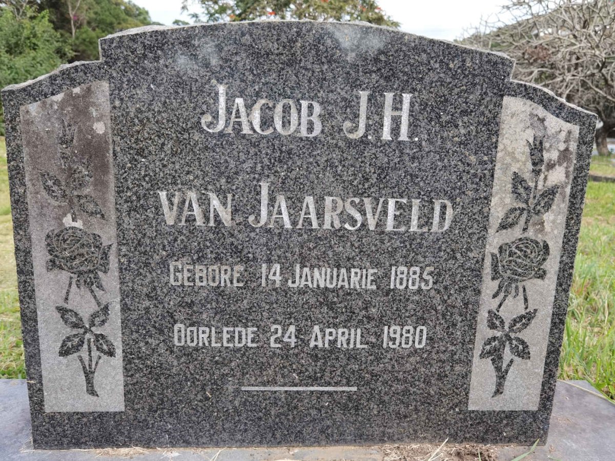 JAARSVELD Jacob J.H., van 1885-1980