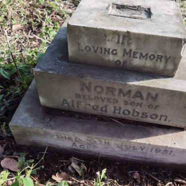 HOBSON Norman -1931