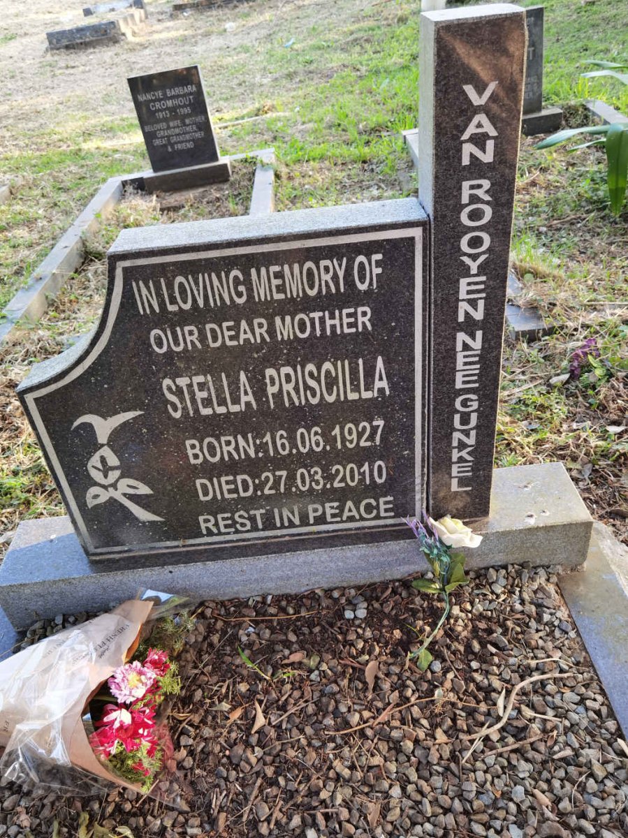 ROOYEN Stella Priscilla, van nee GUNKEL 1927-2010