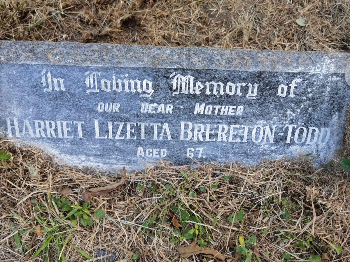 TODD Harriet Lizetta, BRERETON :: BRERETON-TODD Herbert