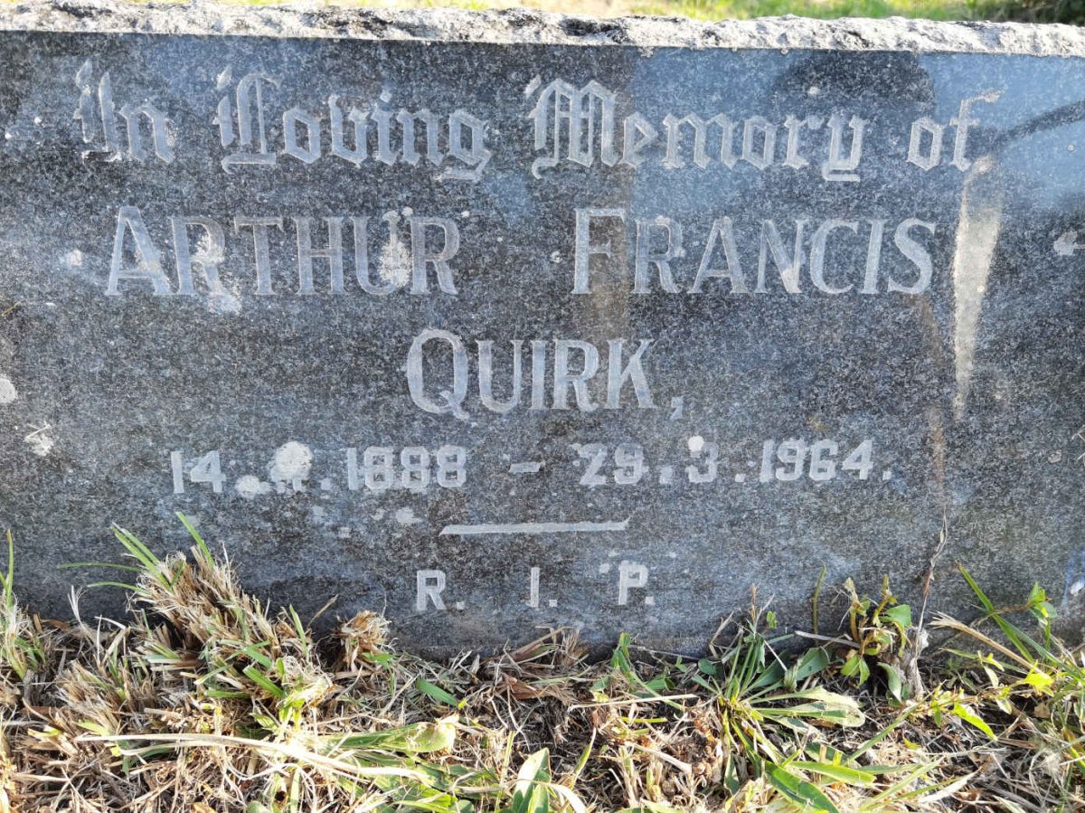 QUIRK Arthur Francis 1888-1964