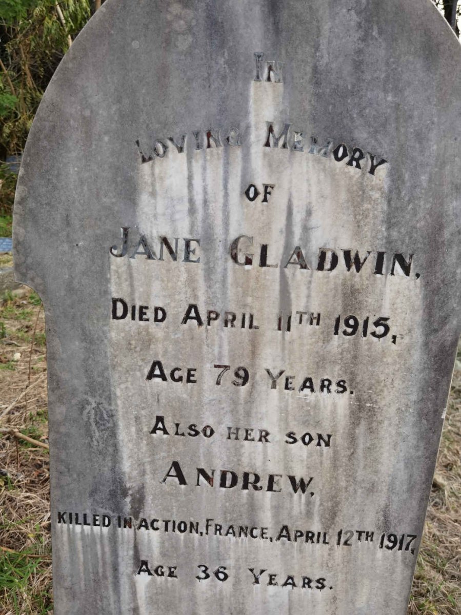 GLADWIN Jane -1915 :: GLADWIN Andrew -1917