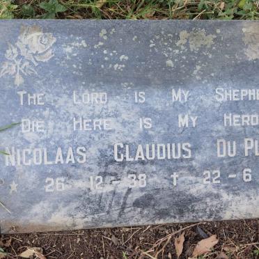 PLOOY Nicolaas Claudius, du 1938-1988