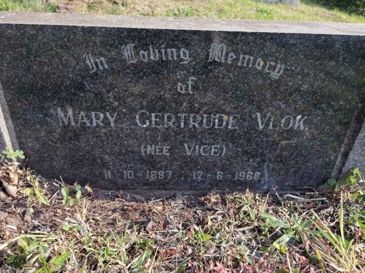 VLOK Mary Gertrude nee VICE 1887-1968
