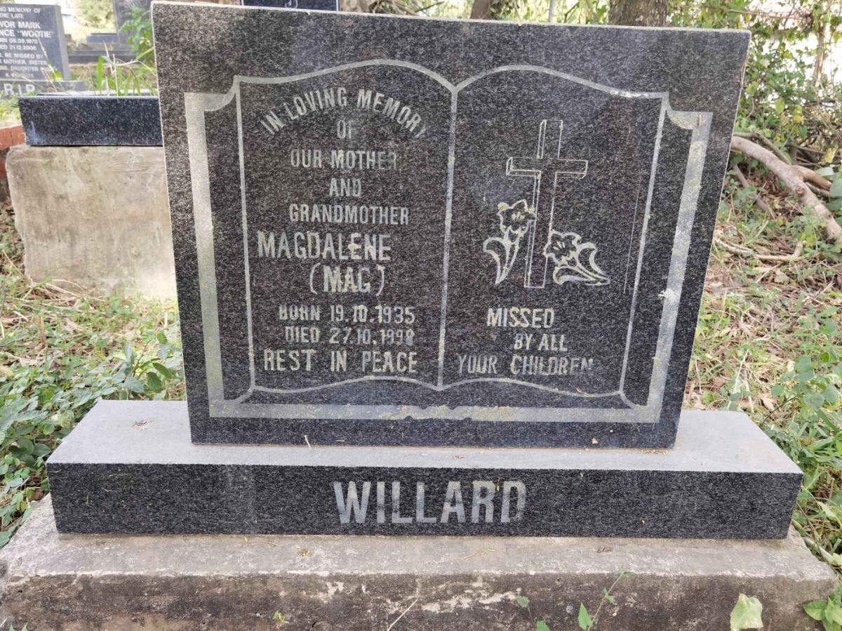WILLARD Magdalene 1935-1998
